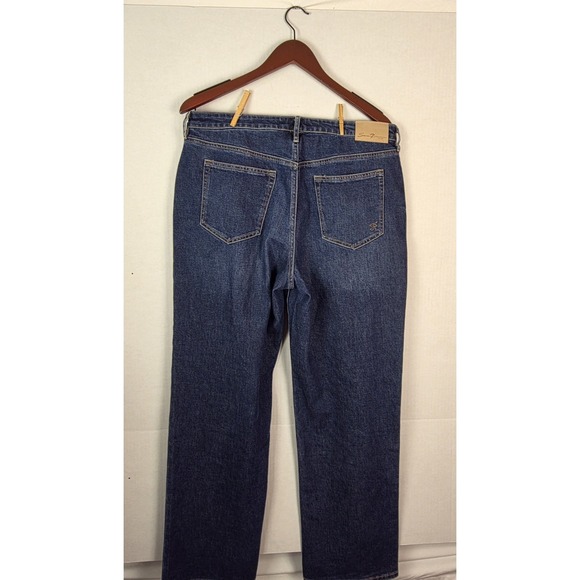 Seven7 Jeans Size 10 Loose Straight Mid Rise Denim Blue Jeans Pre-owned - Picture 9 of 16